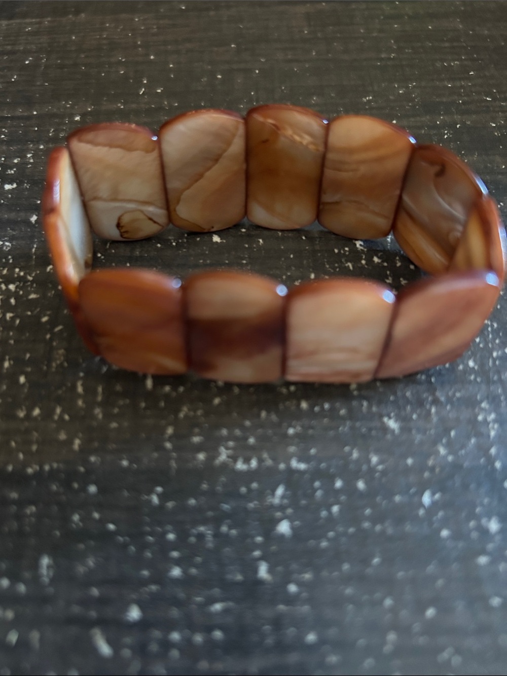 Brown Natural Stone Stretch Bracelet